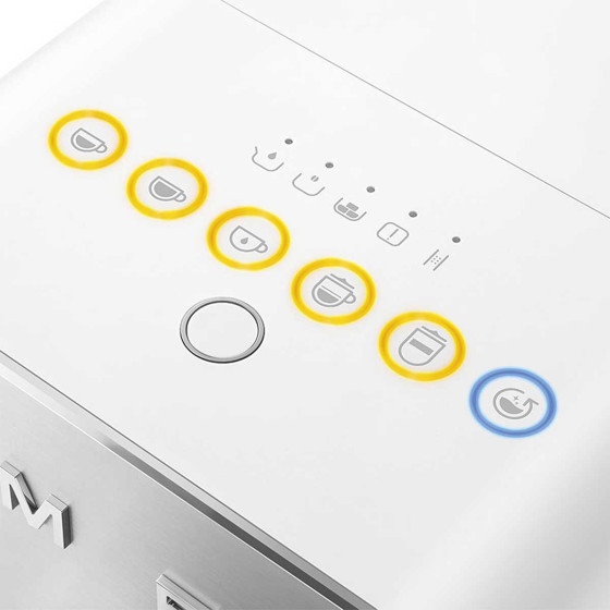SMEG Machine automatique Système lait Blanc - BCC13WHMEU