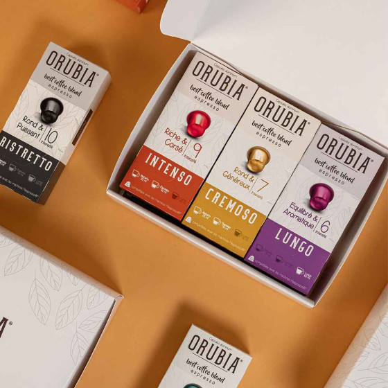 Coffret Découverte Capsule Nespresso Compatible Orubia - 50 capsules