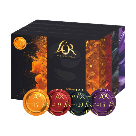 PACK Découverte - Capsule Nespresso PRO Compatible L'Or - 200 capsules