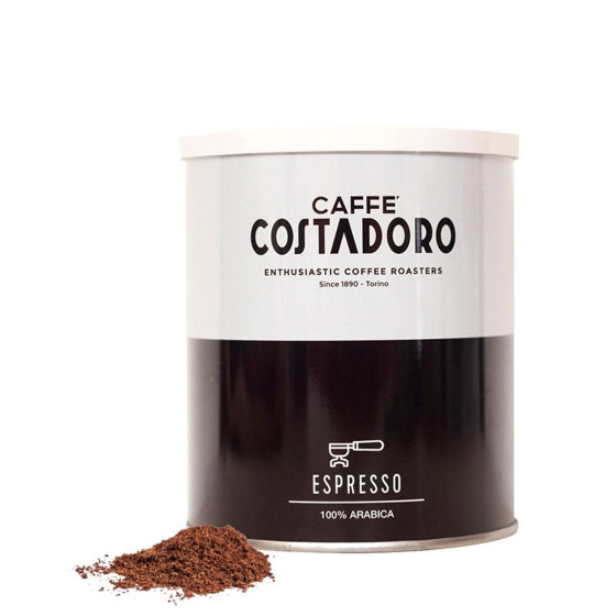 Café Moulu Costadoro Arabica Espresso - Boite métal - 250 gr