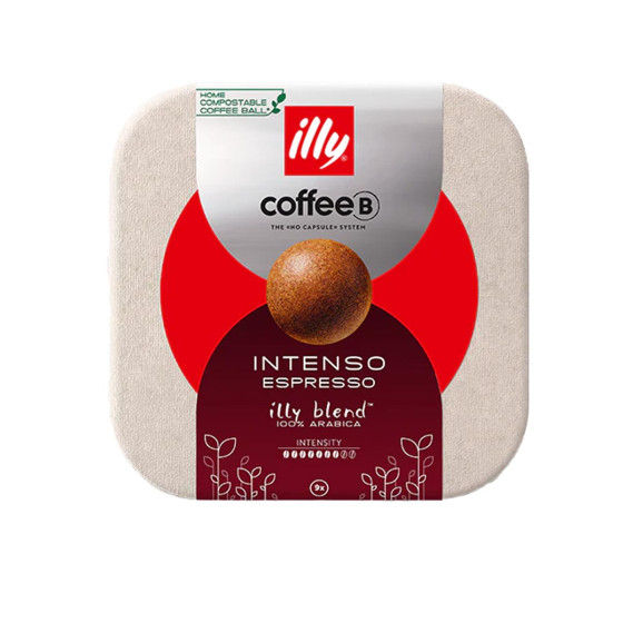 Dosette de café CoffeeB illy Intenso Espresso - 9 boules de café