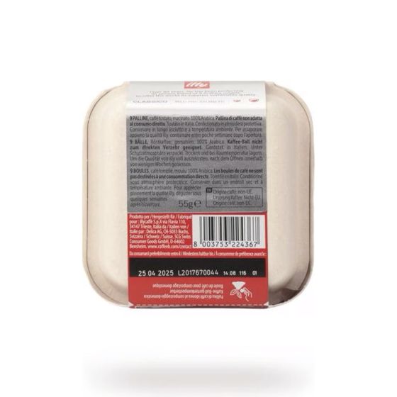 Dosette de café CoffeeB illy Classico Espresso - 9 boules de café