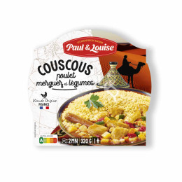 Couscous Poulet Merguez et Légumes Paul & Louise - 1 plat préparé