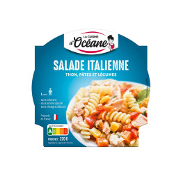 Salade Italienne Thon Pâtes Légumes La cuisine D'Océane - 1 plat préparé + fourchette