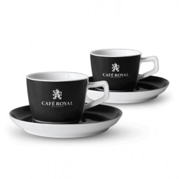 Tasse à cappuccino Café Royal 18 cl avec sous-tasses - par 2