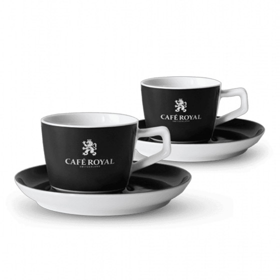 Tasse à cappuccino Café Royal 18 cl avec sous-tasses - par 2