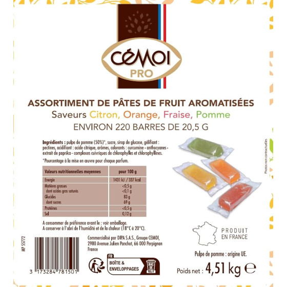 Pâtes de Fruits Cémoi