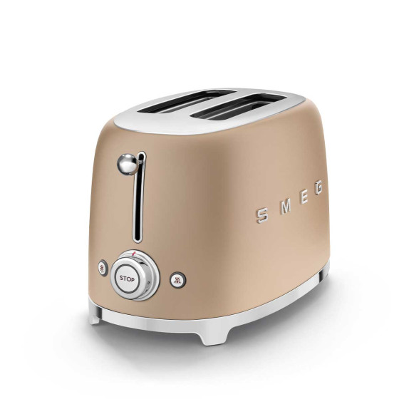 Grille-pain SMEG 2 Tranches Or mat - TSF01CHMEU