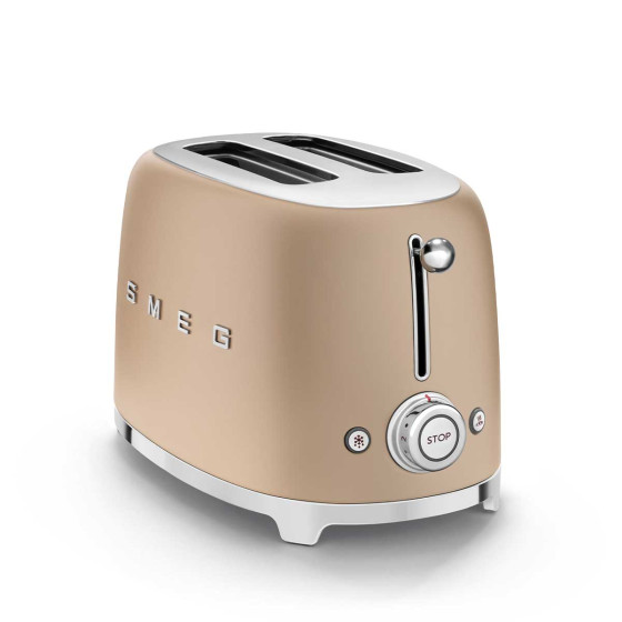 Grille-pain SMEG 2 Tranches Or mat - TSF01CHMEU