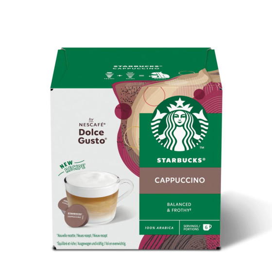Capsule Starbucks ® by Dolce Gusto ® Cappuccino - 6 boîtes - 36 boissons