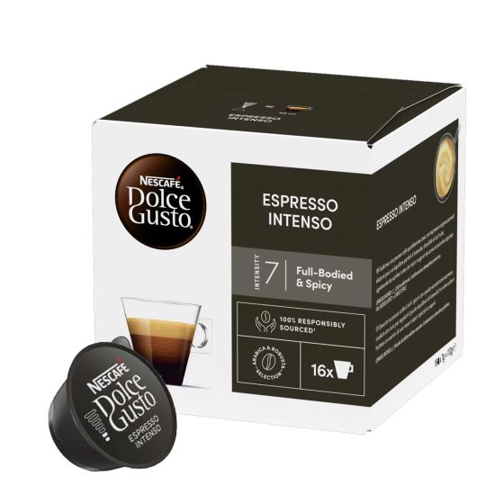 Capsules Nescafé Dolce Gusto Café Espresso Intenso - 6 boîtes - 96 capsules