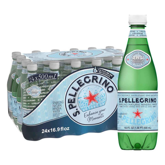 SAN PELLEGRINO Eau minérale pétillante 24 x 50 cl