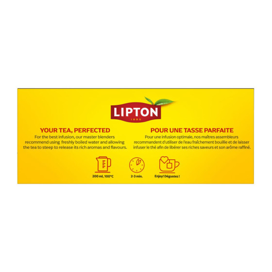 Coffret de Thé Noir Yellow Label Tea Lipton - 3 coffrets - 300 sachets