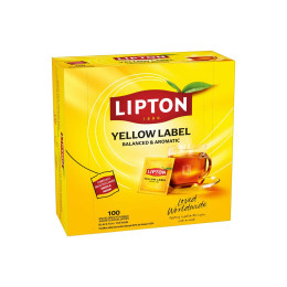 Coffret de Thé Noir Yellow Label Tea Lipton - 6 coffrets - 600 sachets