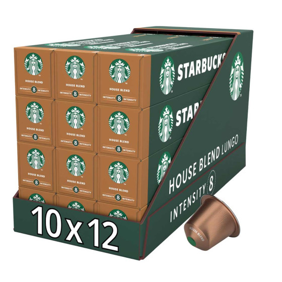 Capsule Starbucks ® by Nespresso ® House Blend Lungo - 12 tubes - 120 capsules