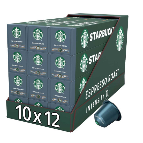 Capsule Starbucks ® by Nespresso ® Espresso Roast - 12 tubes - 120 capsules