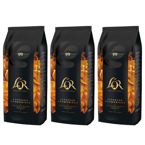 Café en Grains L'Or Professional Espresso Harmonieux - 3 paquets - 3 Kg