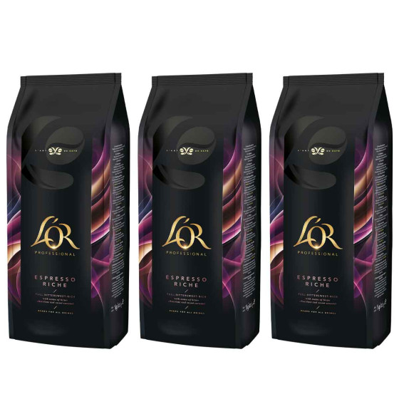 Café en Grains L'Or Professional Espresso Riche - 3 paquets - 3 Kg