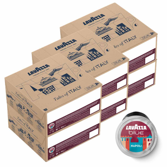 Capsule Lavazza BLUE Tales of Napoli Espresso - 6 boîtes - 600 capsules