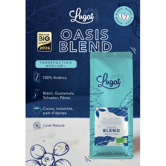 Café en grain Bio Cafés Lugat Oasis Blend
