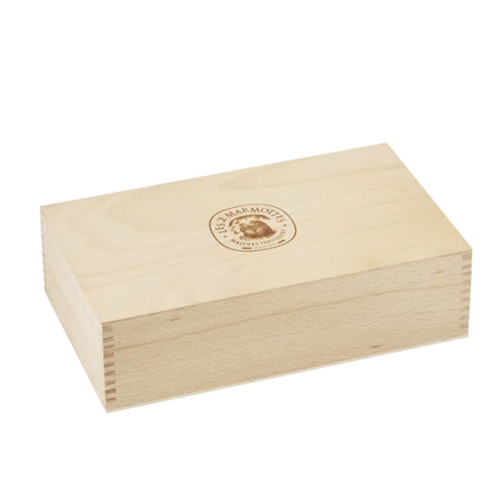 Coffret de Thés et Infusions en bois Les 2 Marmottes 12 variétés - 120 sachets