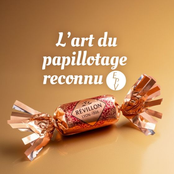 (ZS25) Pochette cadeaux de chocolats papillotes Révillon Edition Limitée Ville de Lyon - 300 gr