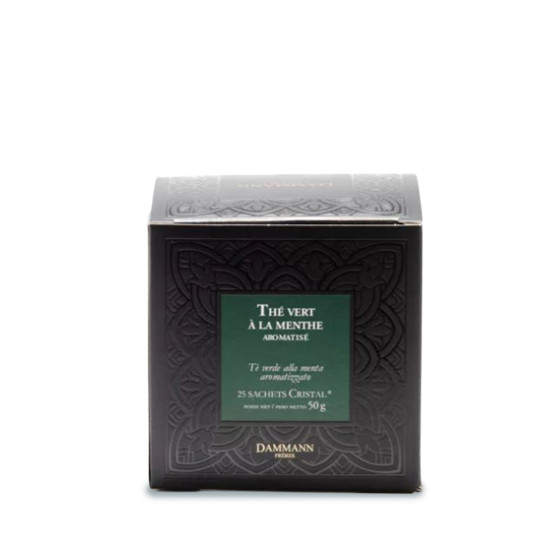 Thé Vert aromatisé Dammann Frères Menthe - 25 sachets