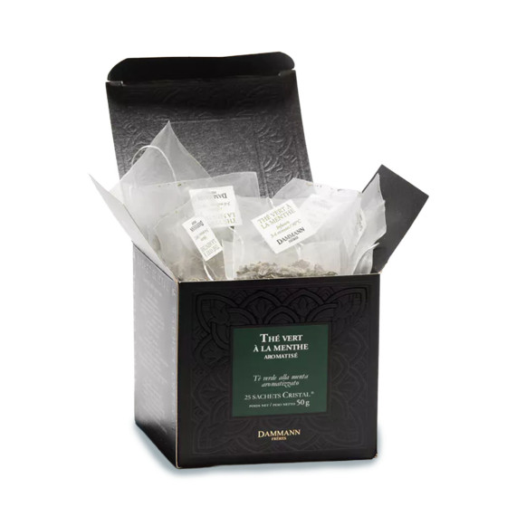 Thé Vert aromatisé Dammann Frères Menthe - 25 sachets