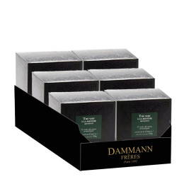 Thé Vert aromatisé Dammann Frères Menthe - 6 boites - 25 sachets