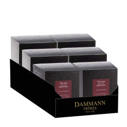Thé Noir aromatisé Dammann Frères Jardin Bleu - 6 boites - 150 sachets