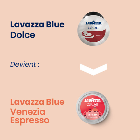 Capsule Lavazza BLUE Venezia Espresso 100% Arabica Tales of Italy - 6 boîtes - 600 capsules