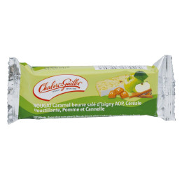 Nougat Chabert & Guillot Caramel beurre salé d'Isigny AOP, Pomme, Cannelle - Barre 30g