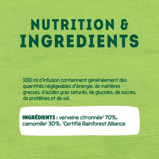 Infusion Éléphant Verveine Citronnée Camomille - 20 sachets pyramide
