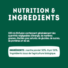 Infusion Éléphant Bio Menthe Thym - 20 sachets pyramide
