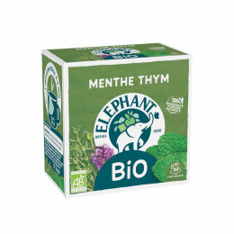 Infusion Éléphant Bio Menthe Thym - 20 sachets pyramide
