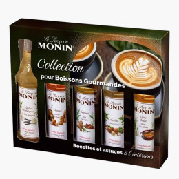 Sirop Monin Coffret pour Café aromatisé - 5 bouteilles de 5 cl