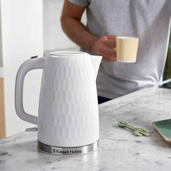 Bouilloire électrique Honeycomb blanc Russel Hobbs 26050-70