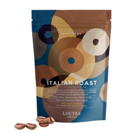 Café de Spécialité en Grains Bio Loutsa Italian Roast - 3 paquets - 750 gr