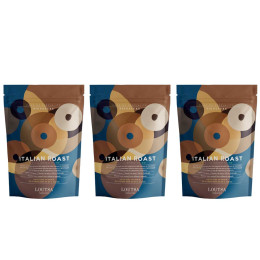 Café de Spécialité en Grains Bio Loutsa Italian Roast - 3 paquets - 750 gr