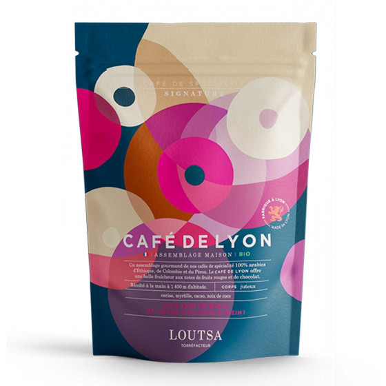 Café de Spécialité en Grains Bio Loutsa Café de Lyon - 250 gr