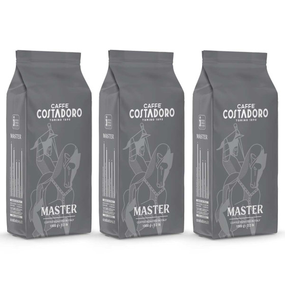 Café en Grains Costadoro Master Arabica - 3 paquets - 3 Kg