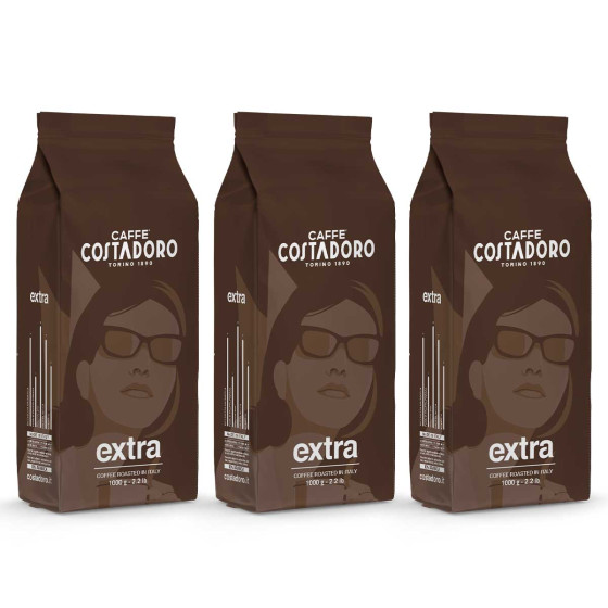 Café en Grains Costadoro Extra Espresso - 3 paquets - 3 Kg