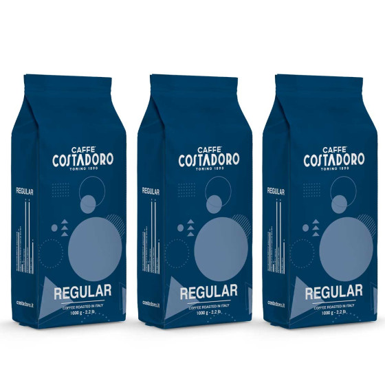 Café en Grains Costadoro Regular - 3 paquets - 3 Kg