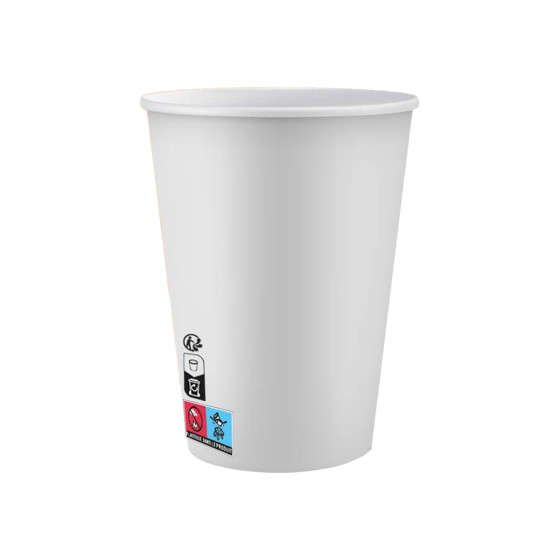 Gobelet carton 15 cl (6oz) Blanc - 1000 gobelets