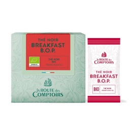 Thé Noir Bio Breakfast B.O.P La Route des Comptoirs - 40 sachets enveloppés
