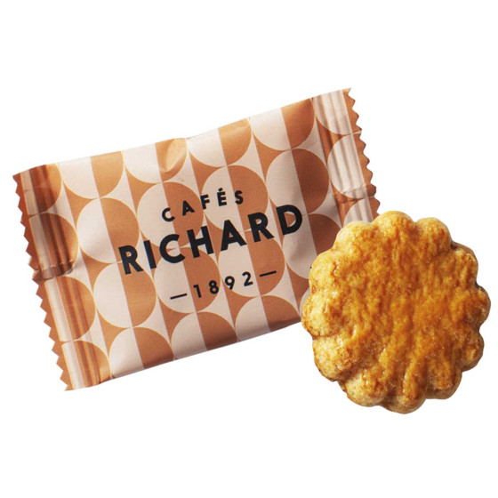 Petite Galette Pur Beurre Cafés Richard Croc Café - 200 biscuits emballés individuellement