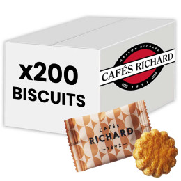 Petite Galette Pur Beurre Cafés Richard Croc Café - 200 biscuits emballés individuellement