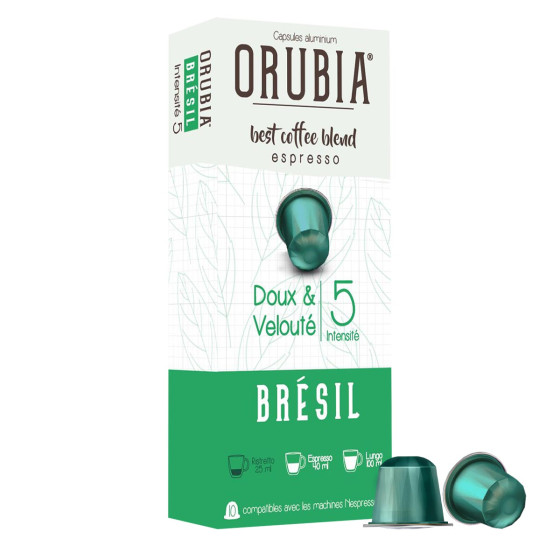 Assortiment Capsule Nespresso Compatible Café Orubia - 5 variétés -  600 capsules