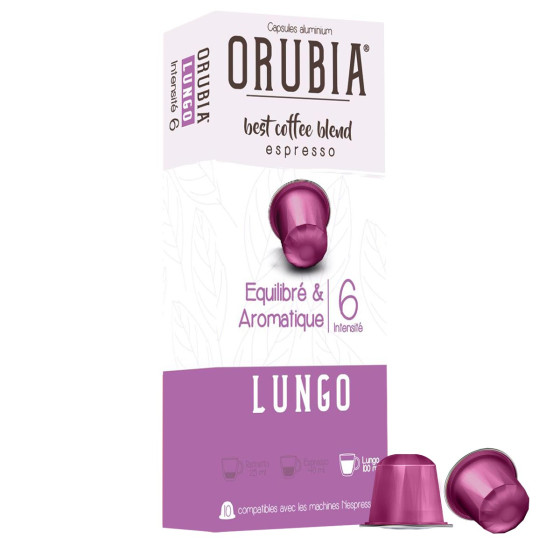 Assortiment Capsule Nespresso Compatible Café Orubia - 5 variétés - 100 capsules