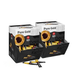 Café Soluble Douwe Egberts Pure Gold - 2 boîtes - 400 sticks